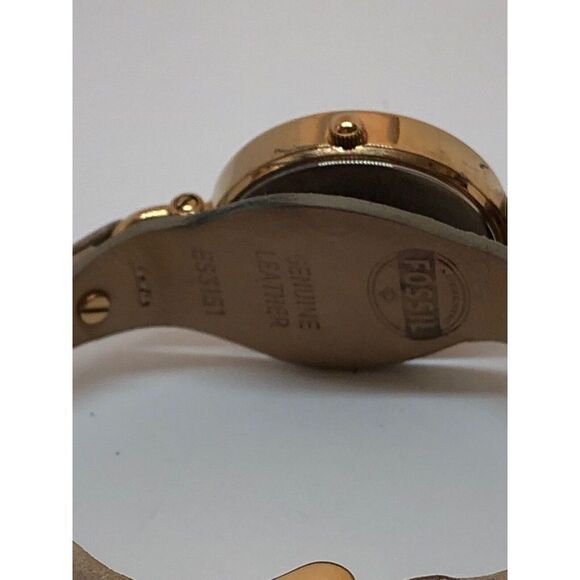Fossil ES3151 Women's Tan Leather Analog Dial Quartz Genuine Wrist Watch DV136 - Picture 6 of 9